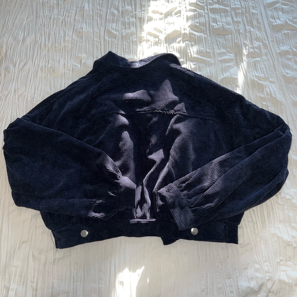 HYFVE Corduroy Jacket in Deep Navy Velvet - Picture 3 of 4